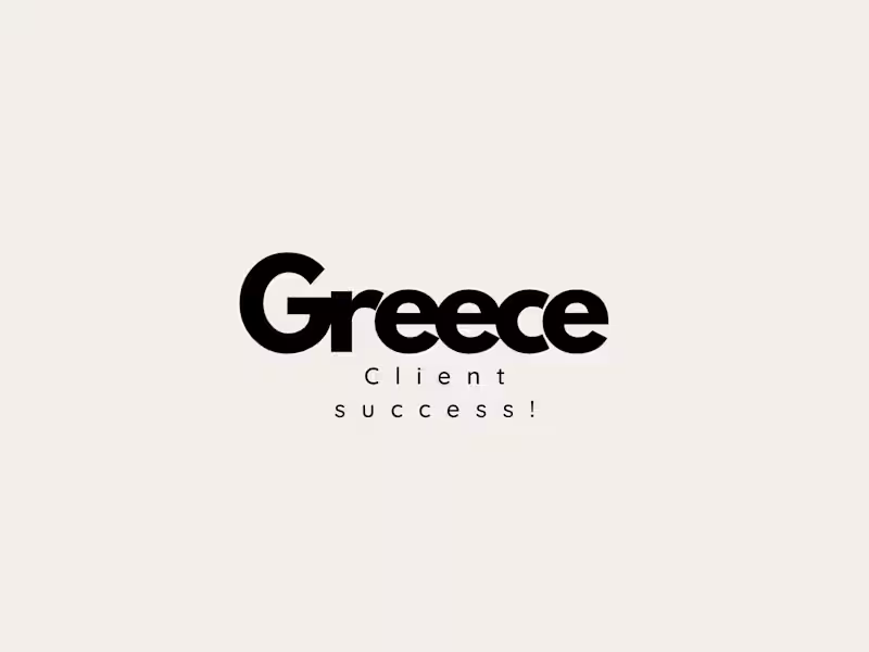 Cover image for Greece Client Success!