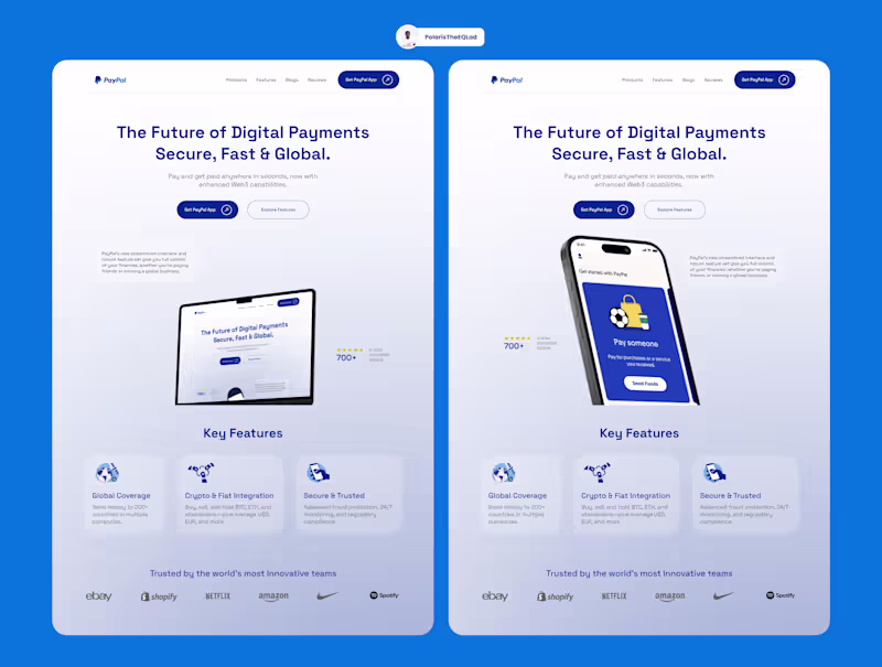 Cover image for PayPal Web3 Interface Conceptual Design