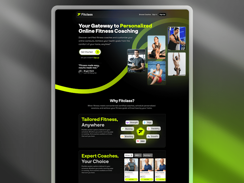 Cover image for Online Fitness Coaching Platform