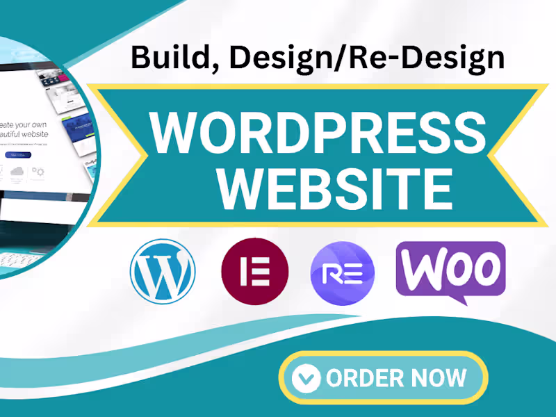 Cover image for I will design any type of WordPress website for you
