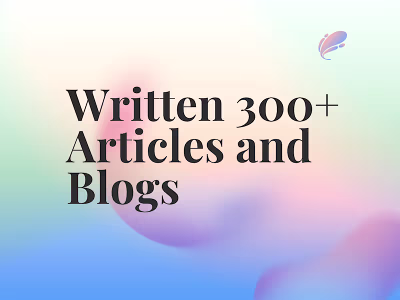 Cover image for Diverse Blog and Article Writing