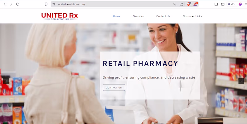 Cover image for Website Design for United Rx Solutions