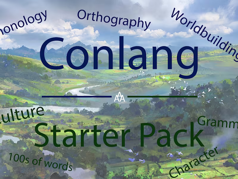 Cover image for I will bring your idea for a fictional language to life [STRT]