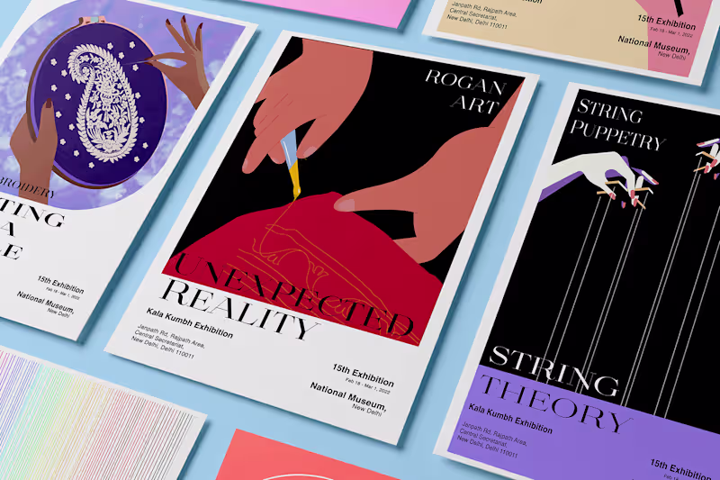 Cover image for Crafts Of India, Poster design. on Behance
