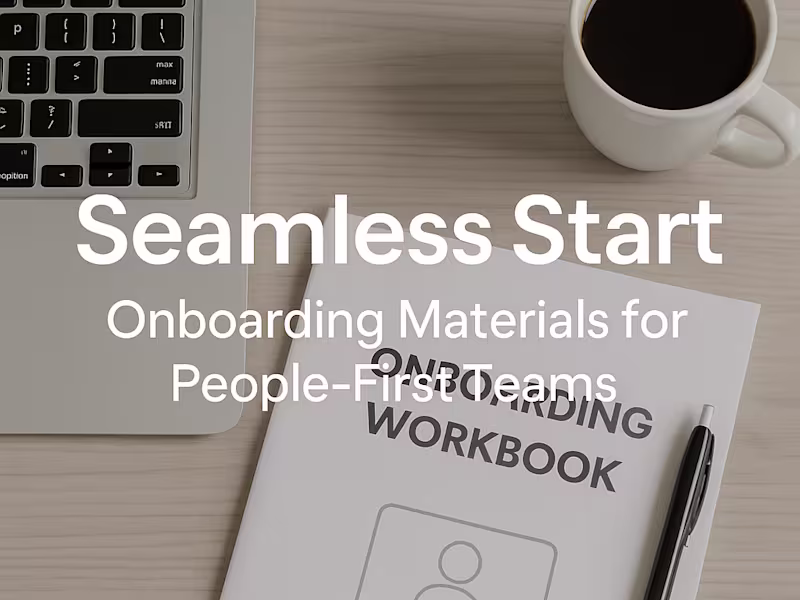 Cover image for Seamless Start: Onboarding Materials for People-First Teams