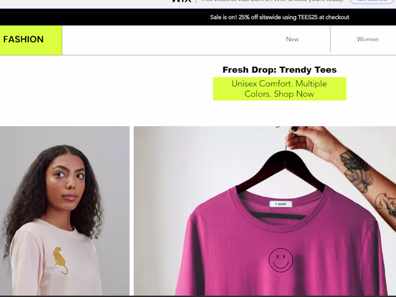 Cover image for E-Commerce Website Design using Wix or Shopify