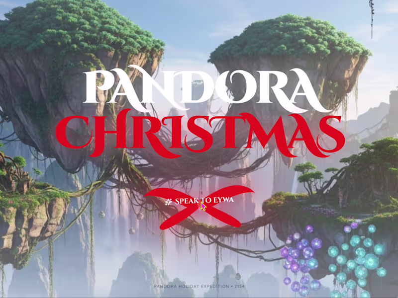 Cover image for Christmas in Pandora ❄️🏔️ [Avatar Edition] The web app is a...