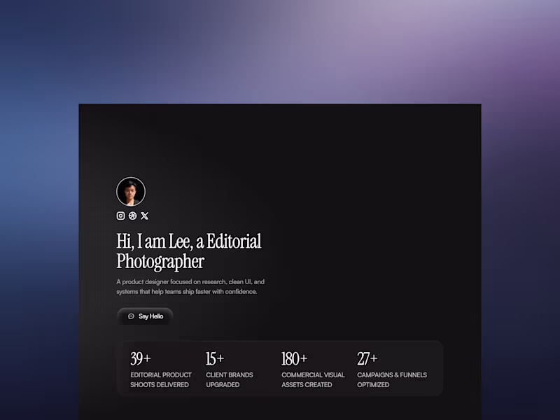 Cover image for Folion Framer Template for Designers & Photographers
