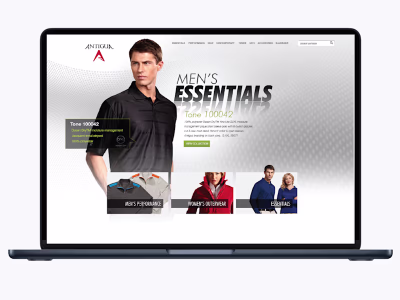 Cover image for Antigua Golf Apparel — custom