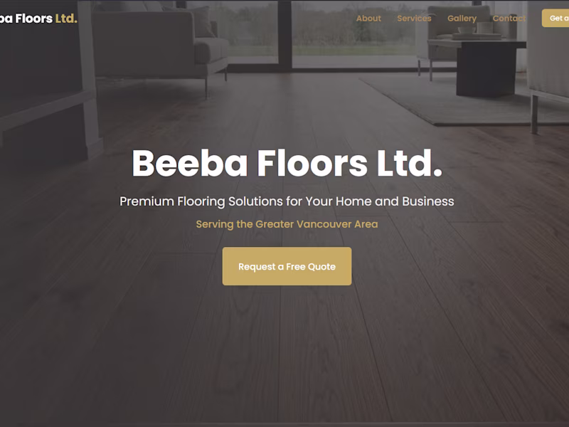 Cover image for Beeba Floors: High-Converting Flooring Services Platform