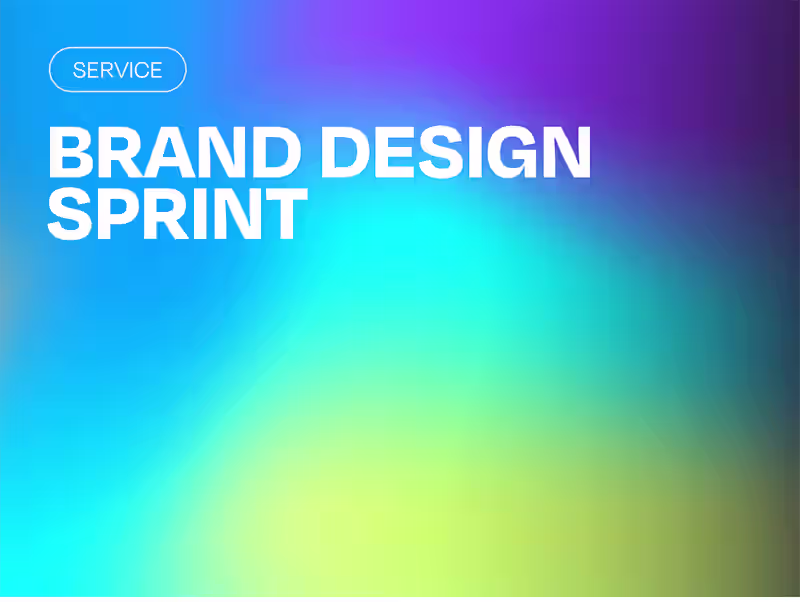 Cover image for Brand Design Sprint ⚡
