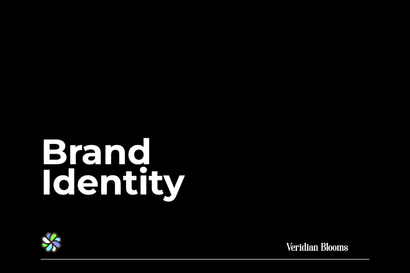 Cover image for Veridian Blooms : Brand Identity