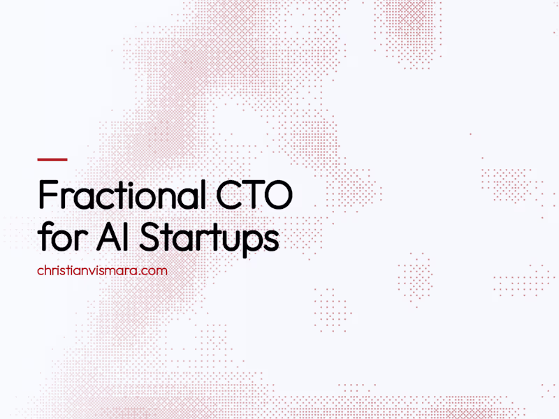 Cover image for Fractional CTO for AI Startups