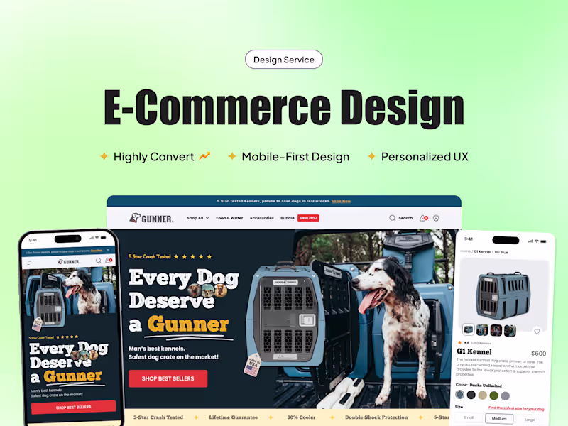Cover image for Custom e-Commerce Design