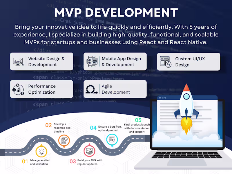 Cover image for Professional MVP Development | React & React Native Expert