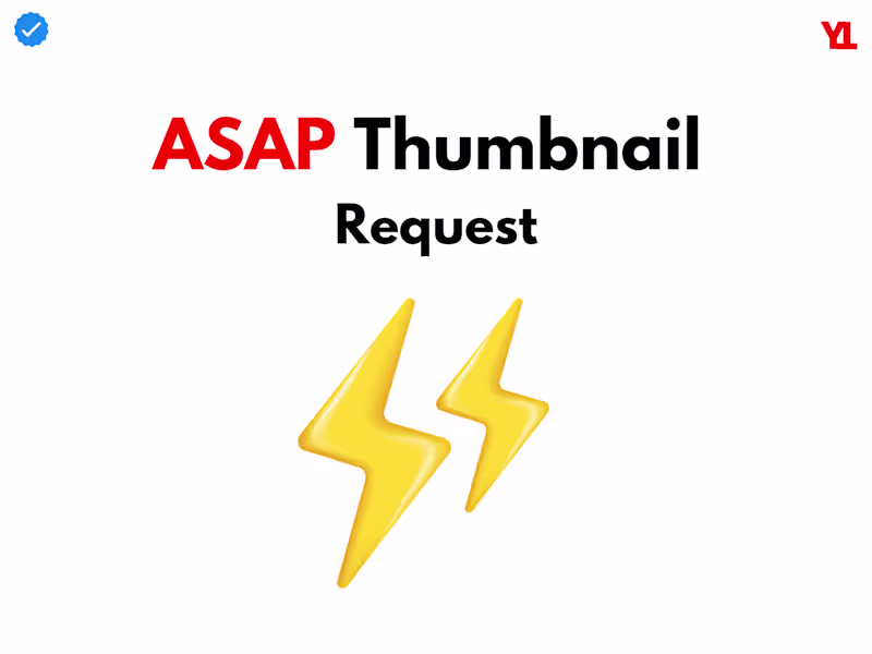 Cover image for Get a Killer YouTube Thumbnail within Next Few Hours