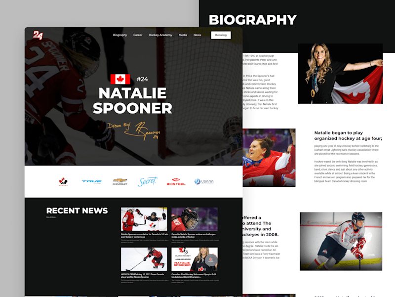 Cover image for Natalie Spooner website concept