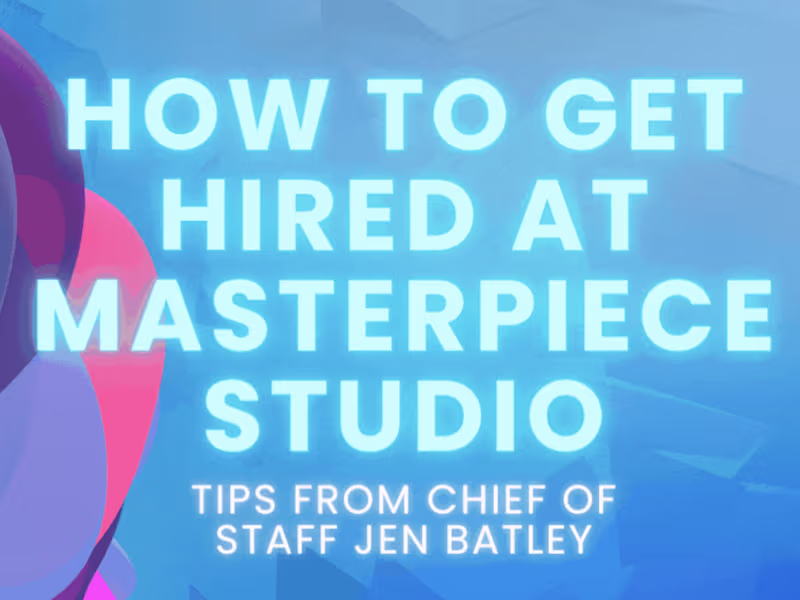 Cover image for Your ultimate guide to joining the Masterpiece Studio team