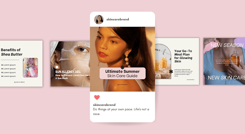 Cover image for Social Media Design Posts for Skin Care Brand