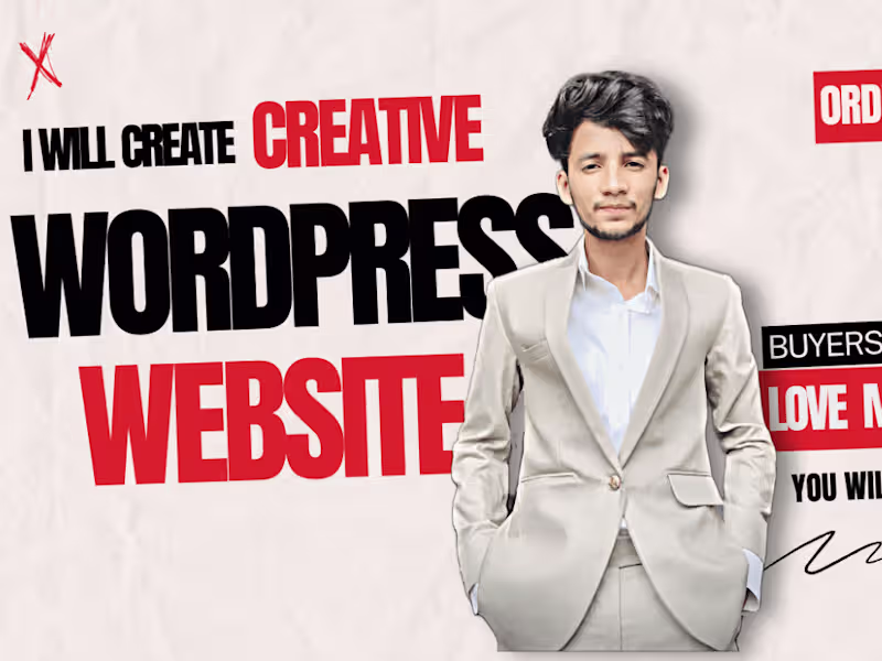 Cover image for Passionate WordPress Developer who loves developing Websites
