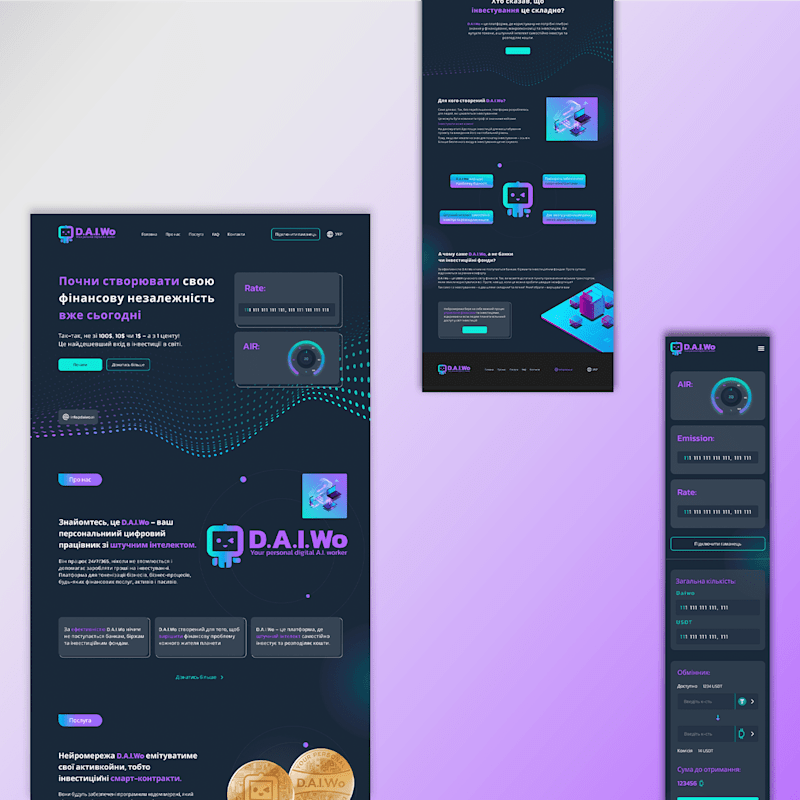 Cover image for Website for DAIWO coin