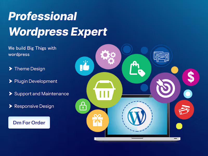 Cover image for Professional WordPress Expert - Themes, Plugins & WooCommerce