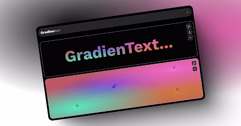 Cover image for Gradientext: A Radial Gradient Design Tool