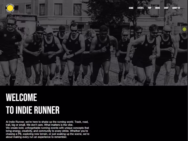 Cover image for I recently built Indie Runner, a high-energy running events ...