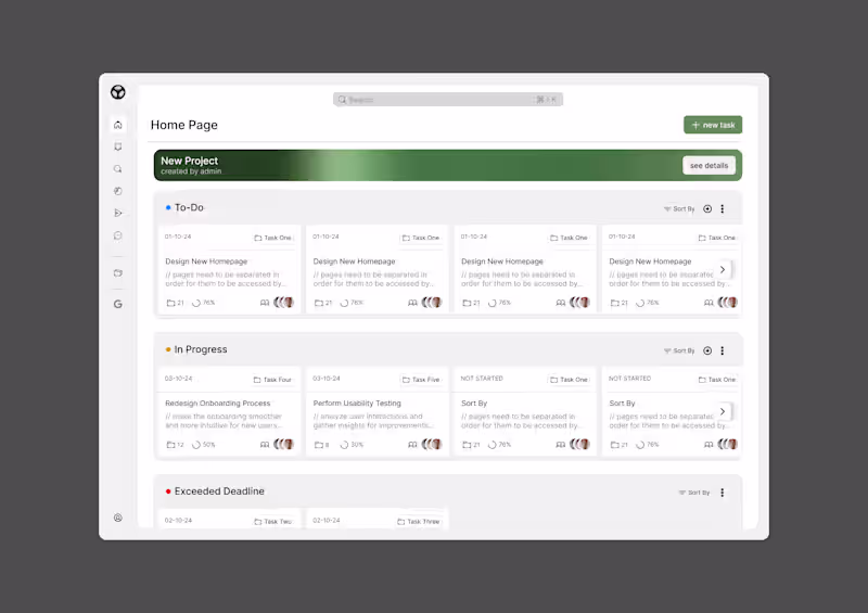 Cover image for Task Management Dashboard