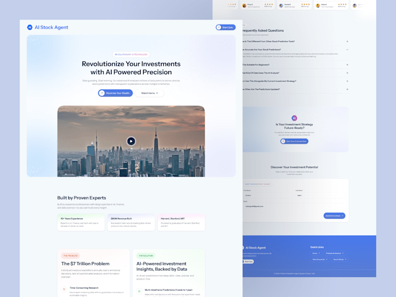 Cover image for AI Stock Investment Landing Page