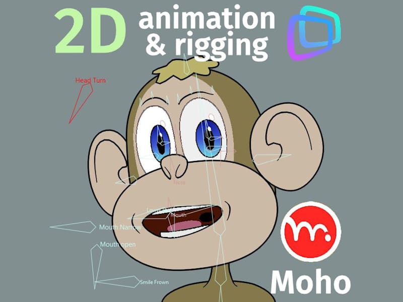 Cover image for Moho character rigging for 2D animation