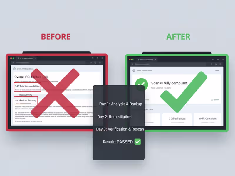Cover image for PCI DSS Compliance Remediation & Server Security Hardening