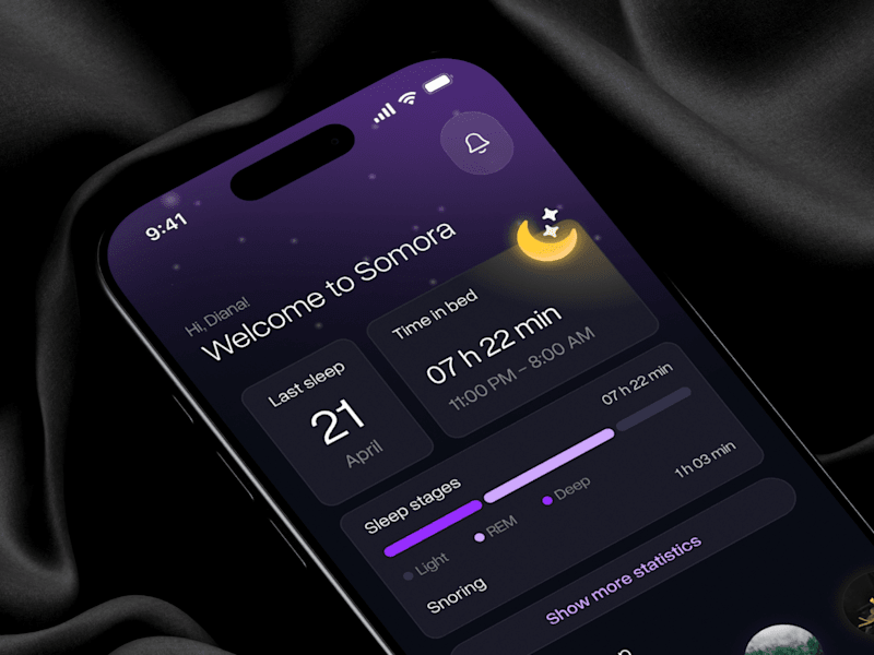 Cover image for Somora Sleeping App | UX Case Study