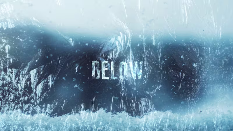 Cover image for "Below" Title Design
