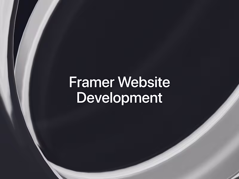 Cover image for Framer Website Design and development