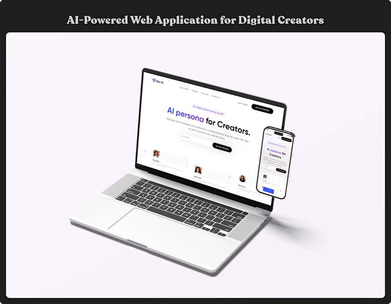 Cover image for AI Powered Web Applicaition for Digital Creators