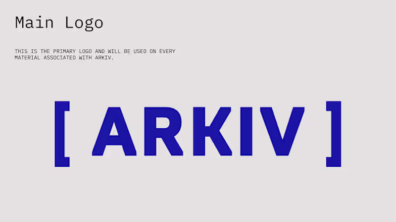 Cover image for Arkiv Brand Development