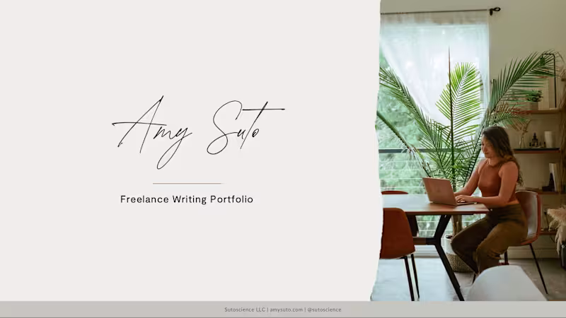 Cover image for Freelance Writing Portfolio