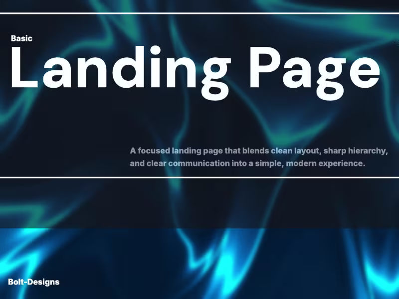 Cover image for Basic Landing Page 