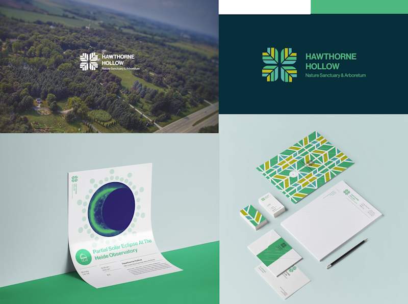Cover image for Hawthorne Hollow Logo + Branding redesign [ Concept ]