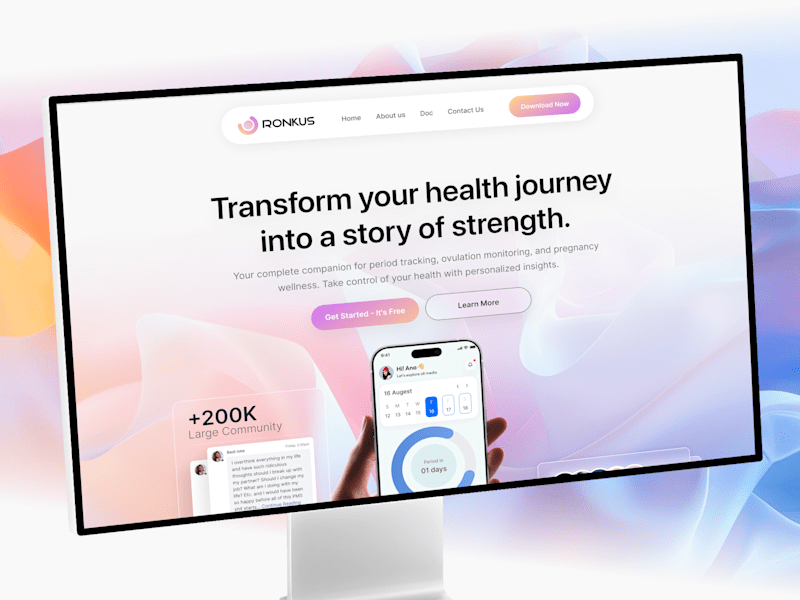 Cover image for Women's Health Tracker App Design