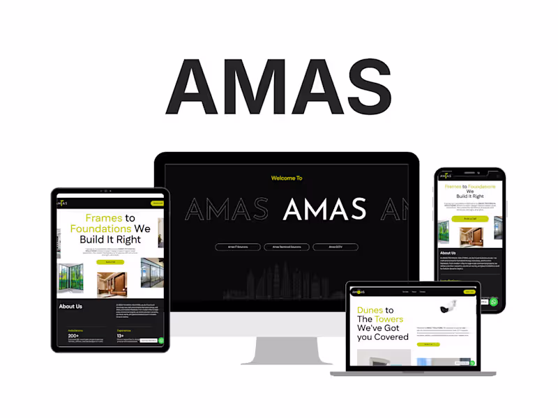 Cover image for Corporate Website Redesign for AMAS