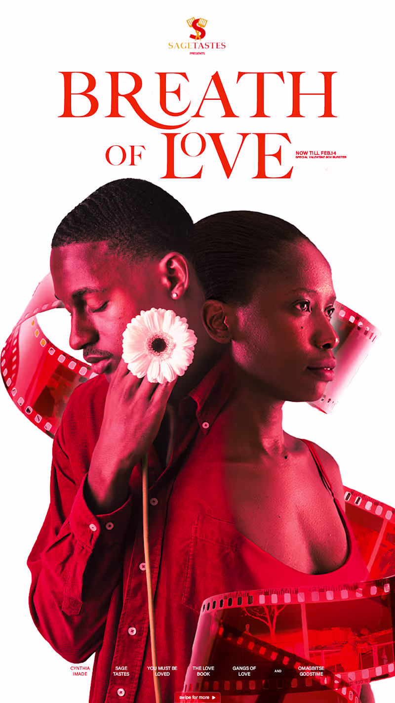 Cover image for Breath Of Love Valentine Package Menu Design