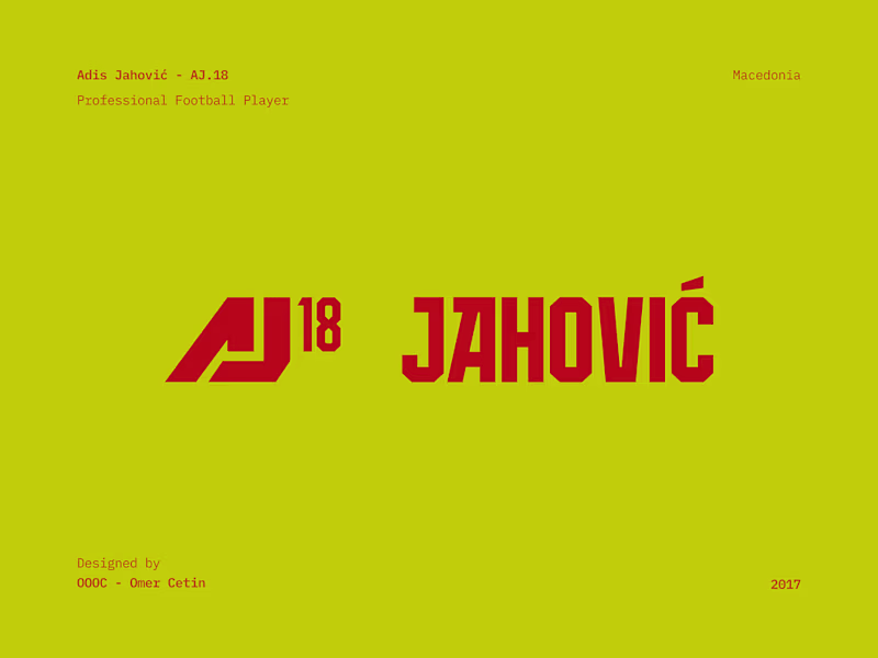 Cover image for AJ.18 Adis Jahovic Logo Design 
