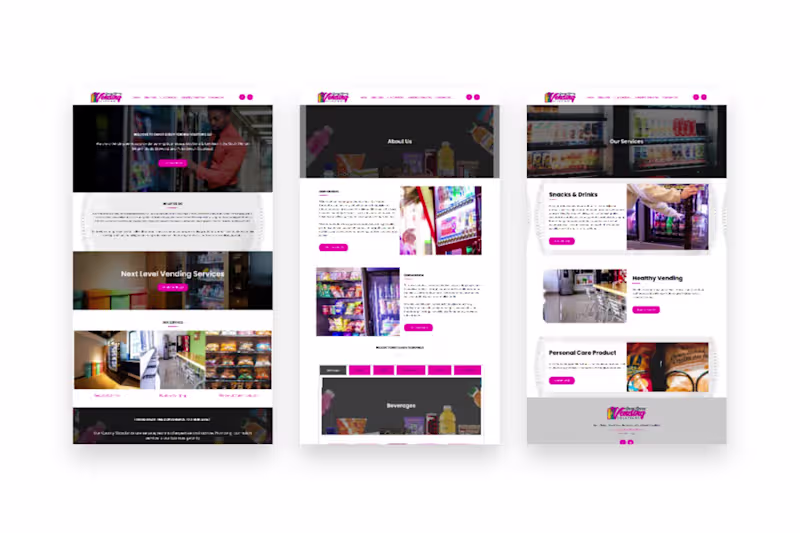 Cover image for Vending Machine Business Website Design and Optimization
