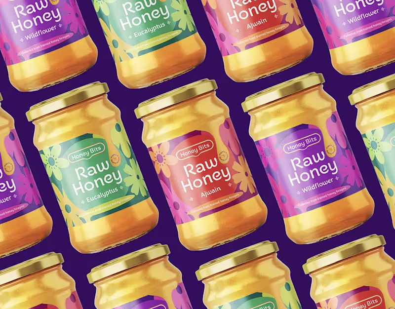 Cover image for Honey Bits - Identity & Packaging Design