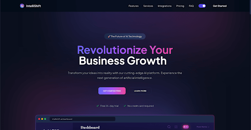 Cover image for IntelliShift - Modern AI Platform