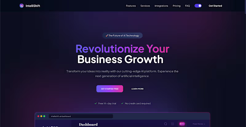 Cover image for IntelliShift - Modern AI Platform