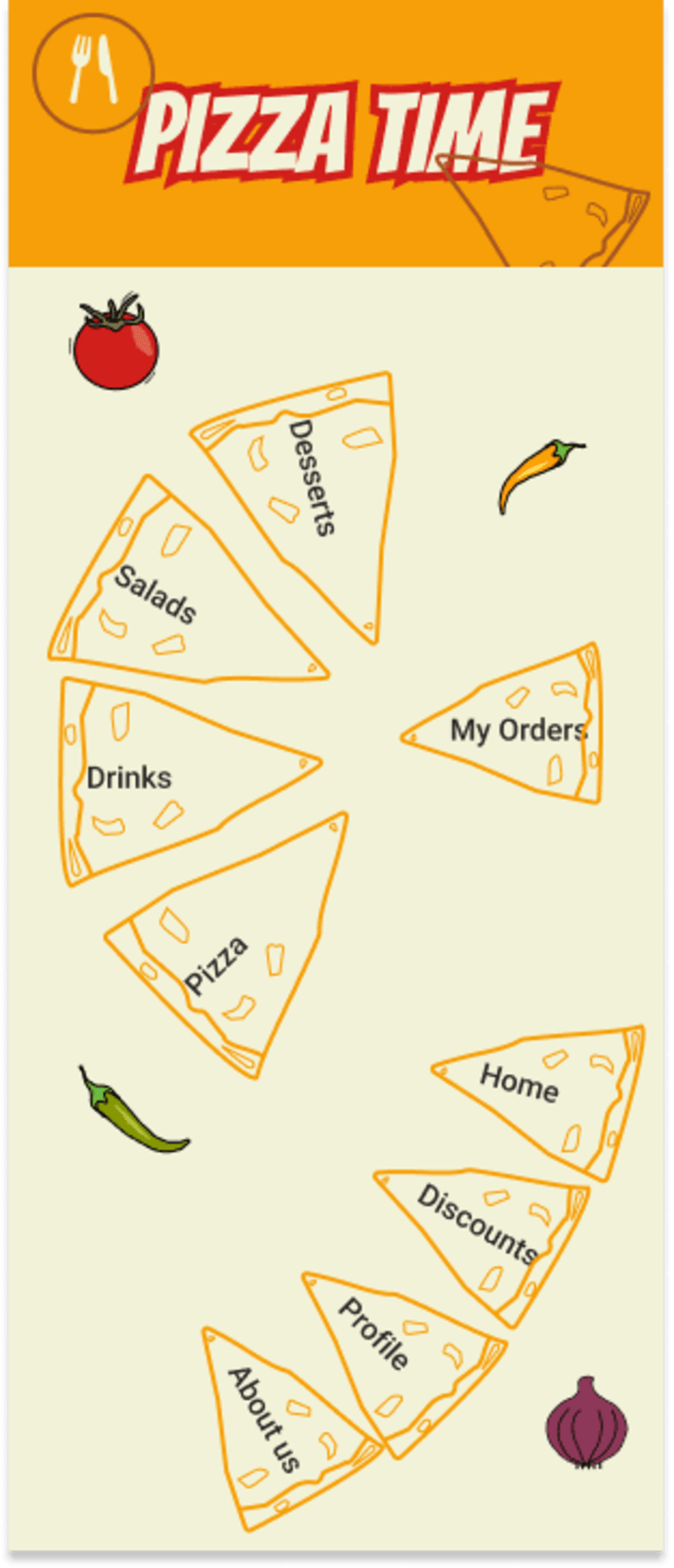 Cover image for UI of Pizza App