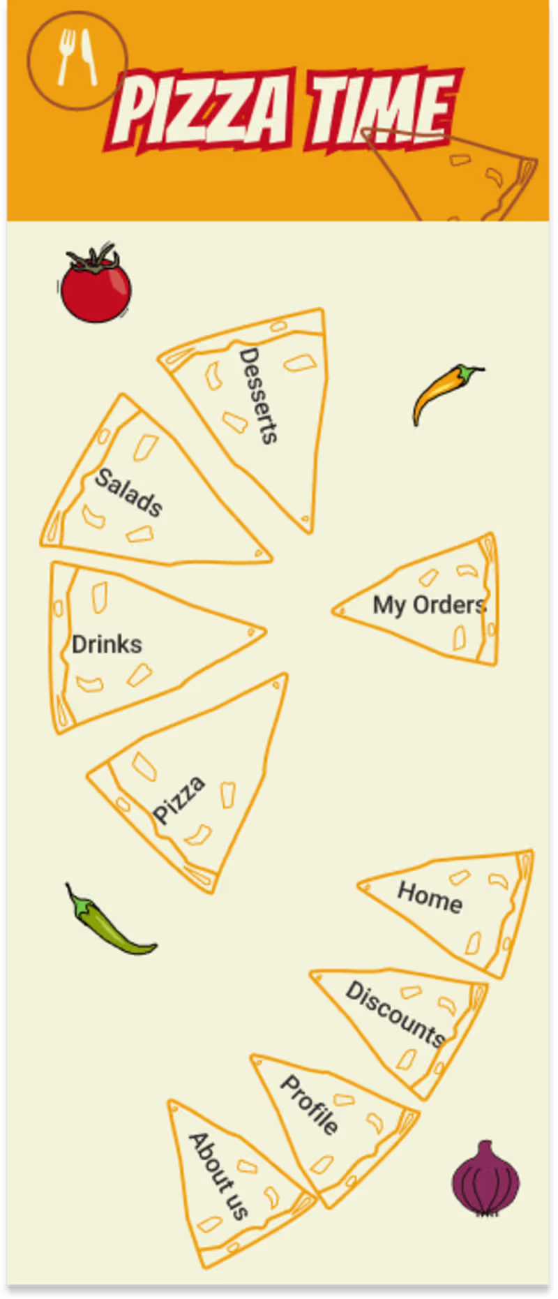 Cover image for UI of Pizza App